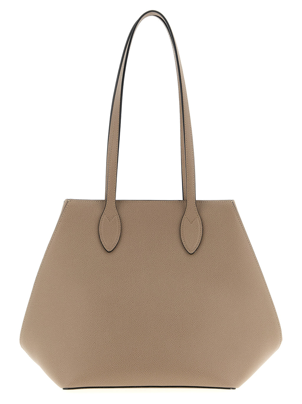 Beige Calfskin Tote Bag