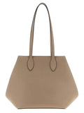 Beige Calfskin Tote Bag