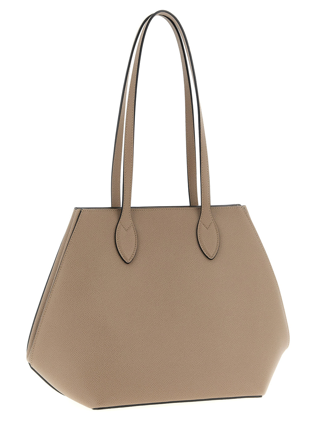 Beige Calfskin Tote Bag