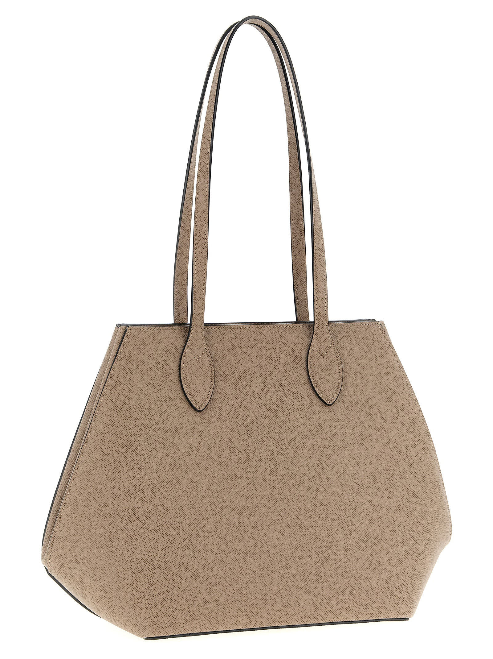 Beige Calfskin Tote Bag