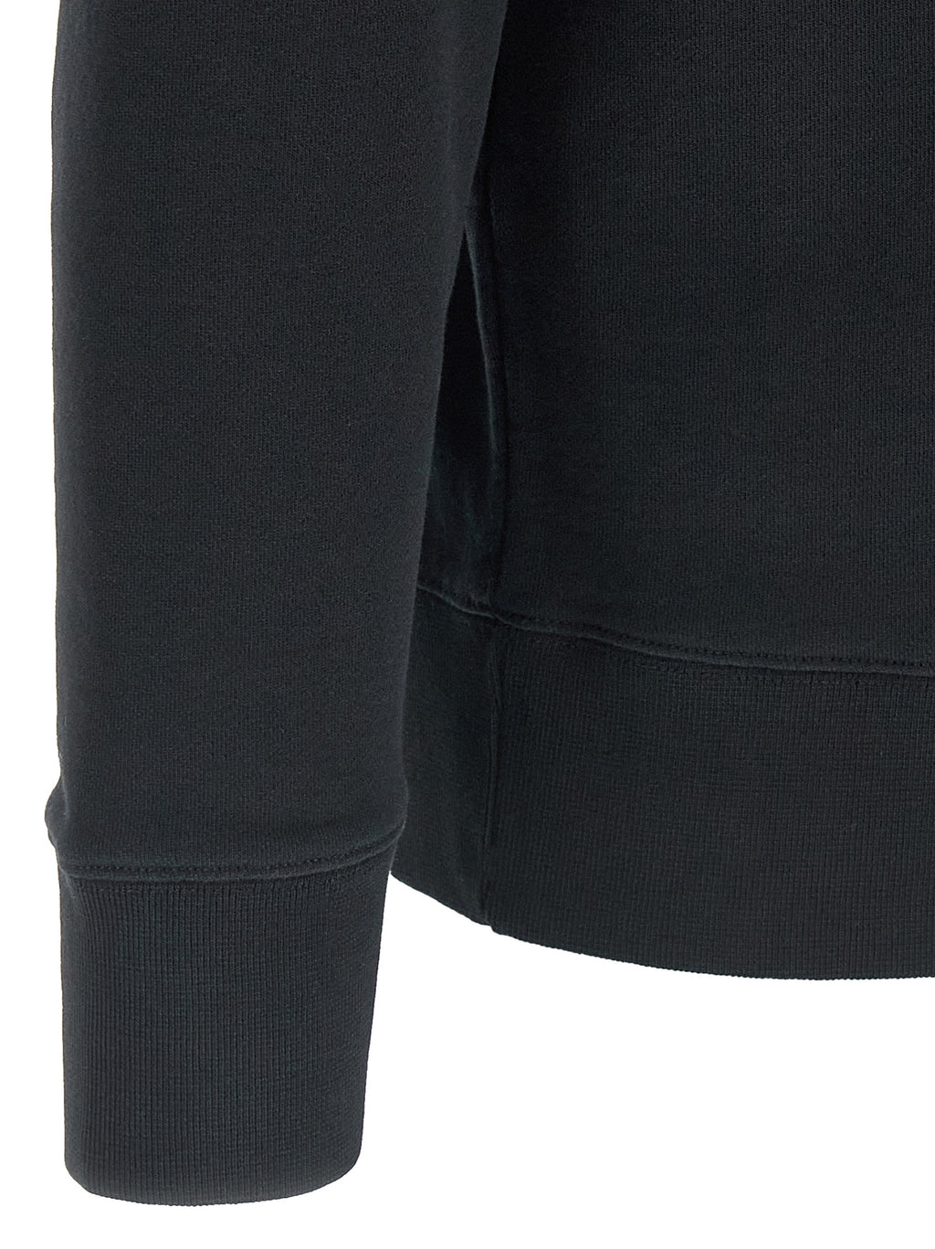 Black Cotton Sweatshirt