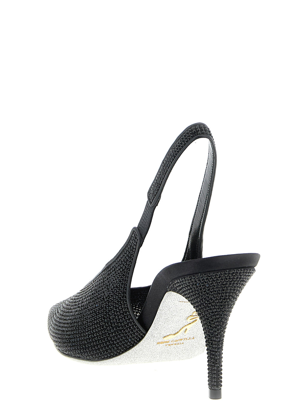 Black Glass High Heel Pumps