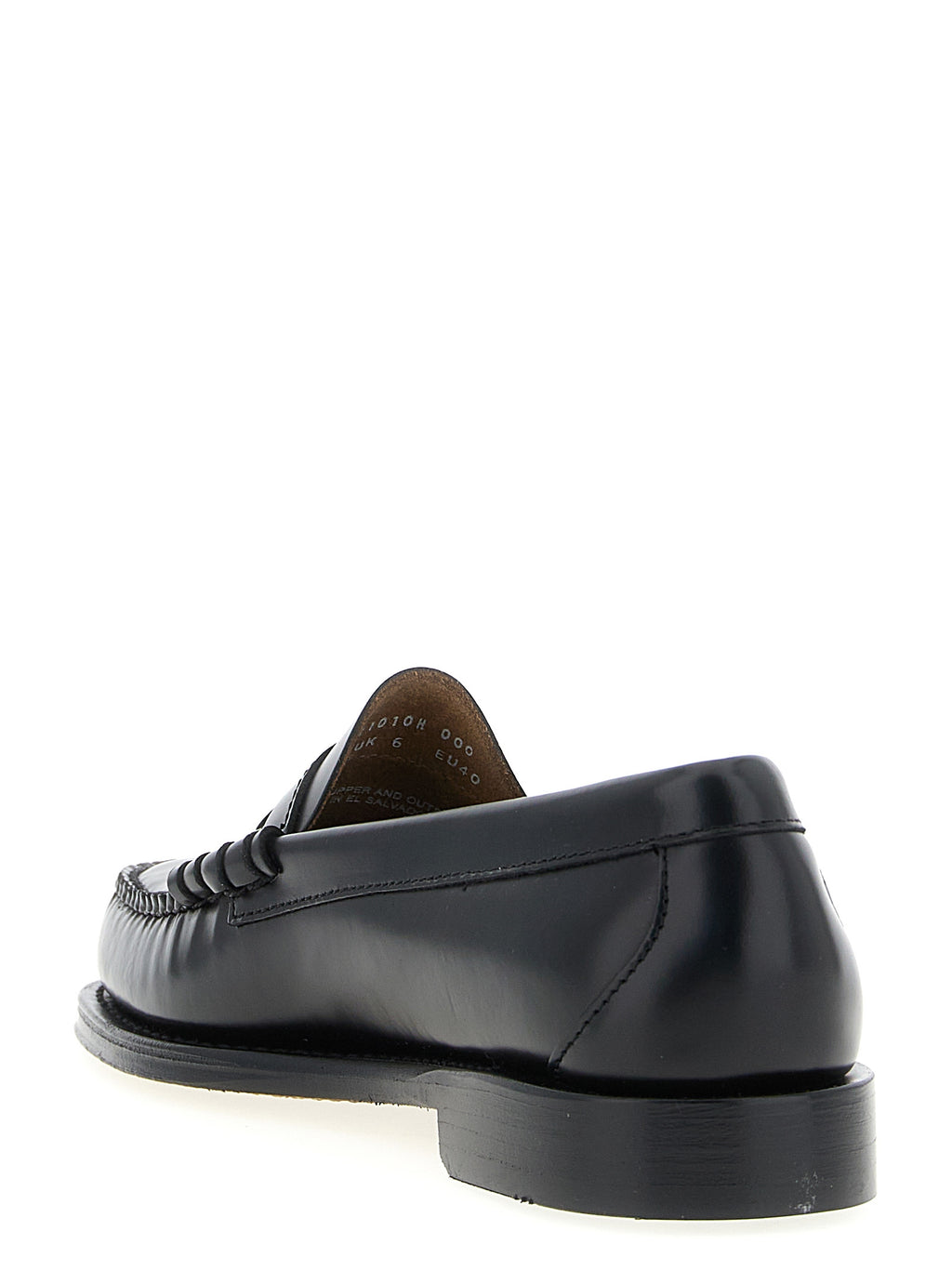 Black Cowhide Slip-On Loafers