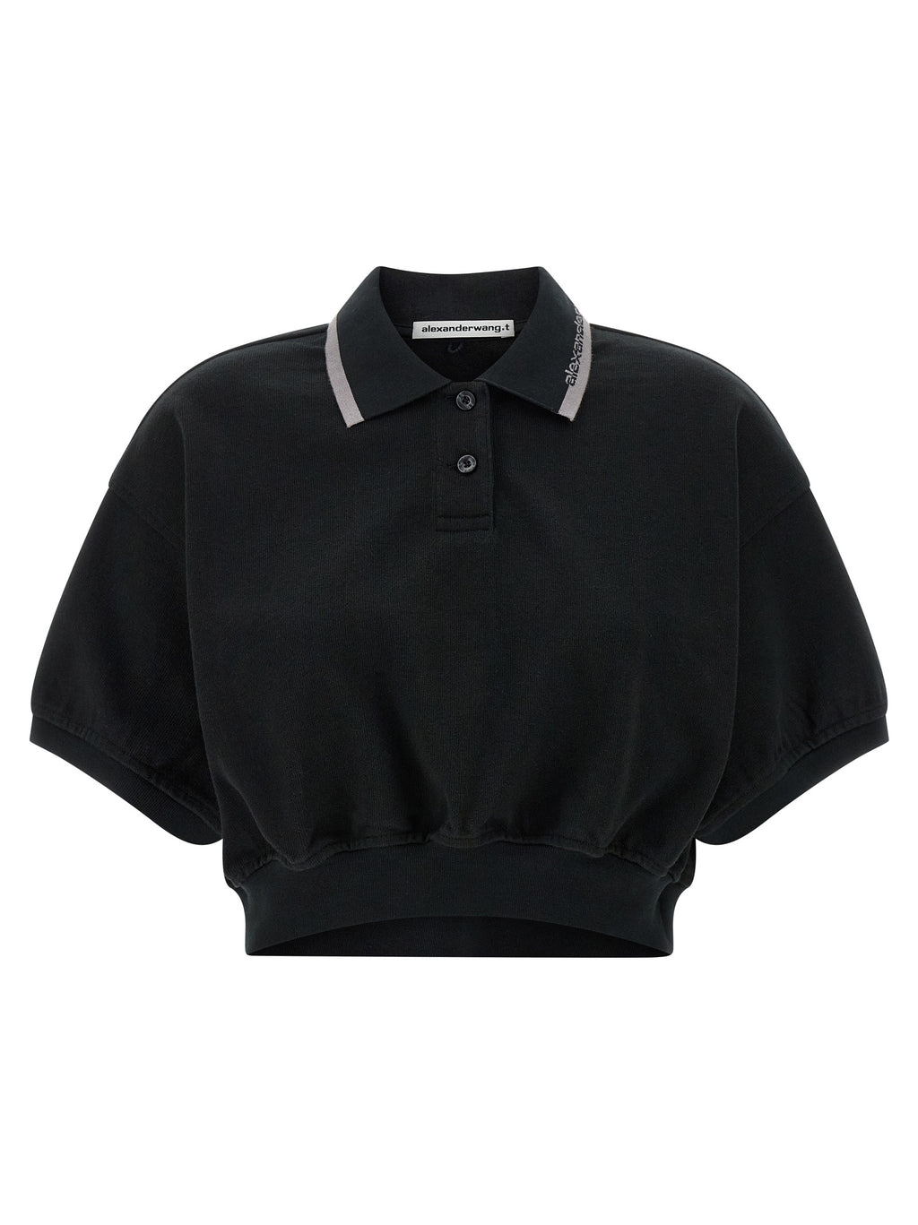 Black Cotton Polo Shirt