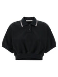 Black Cotton Polo Shirt