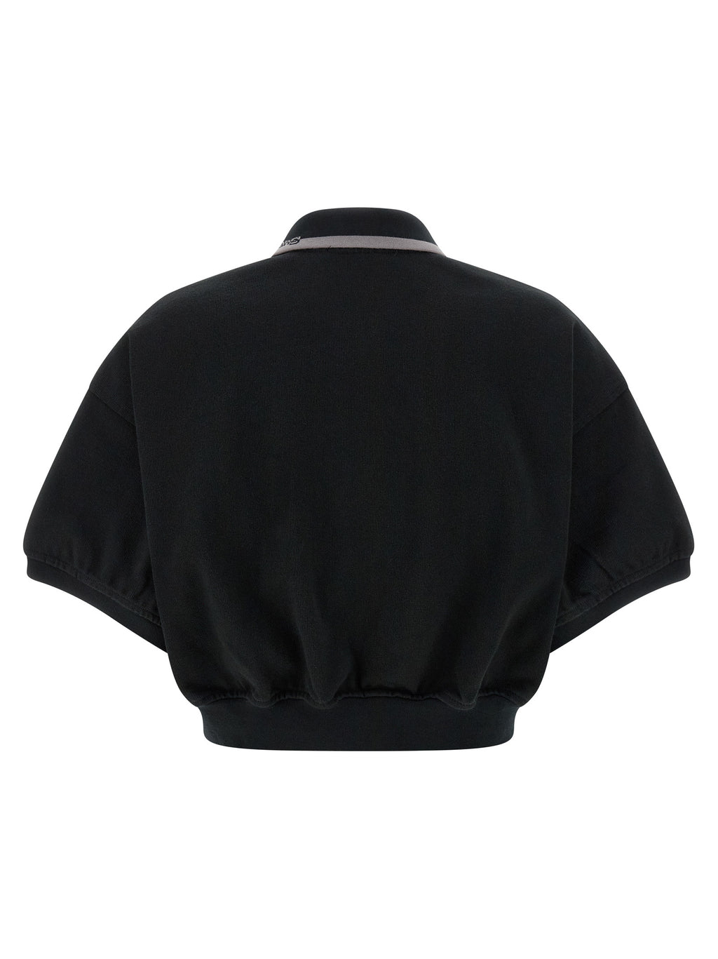 Black Cotton Polo Shirt