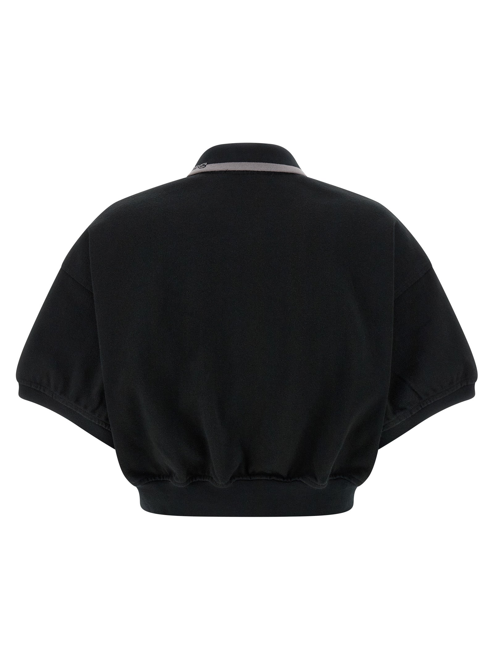 Black Cotton Polo Shirt
