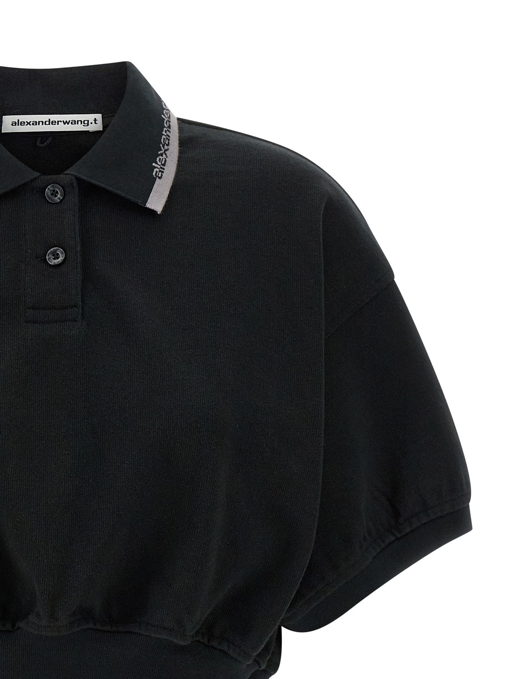 Black Cotton Polo Shirt