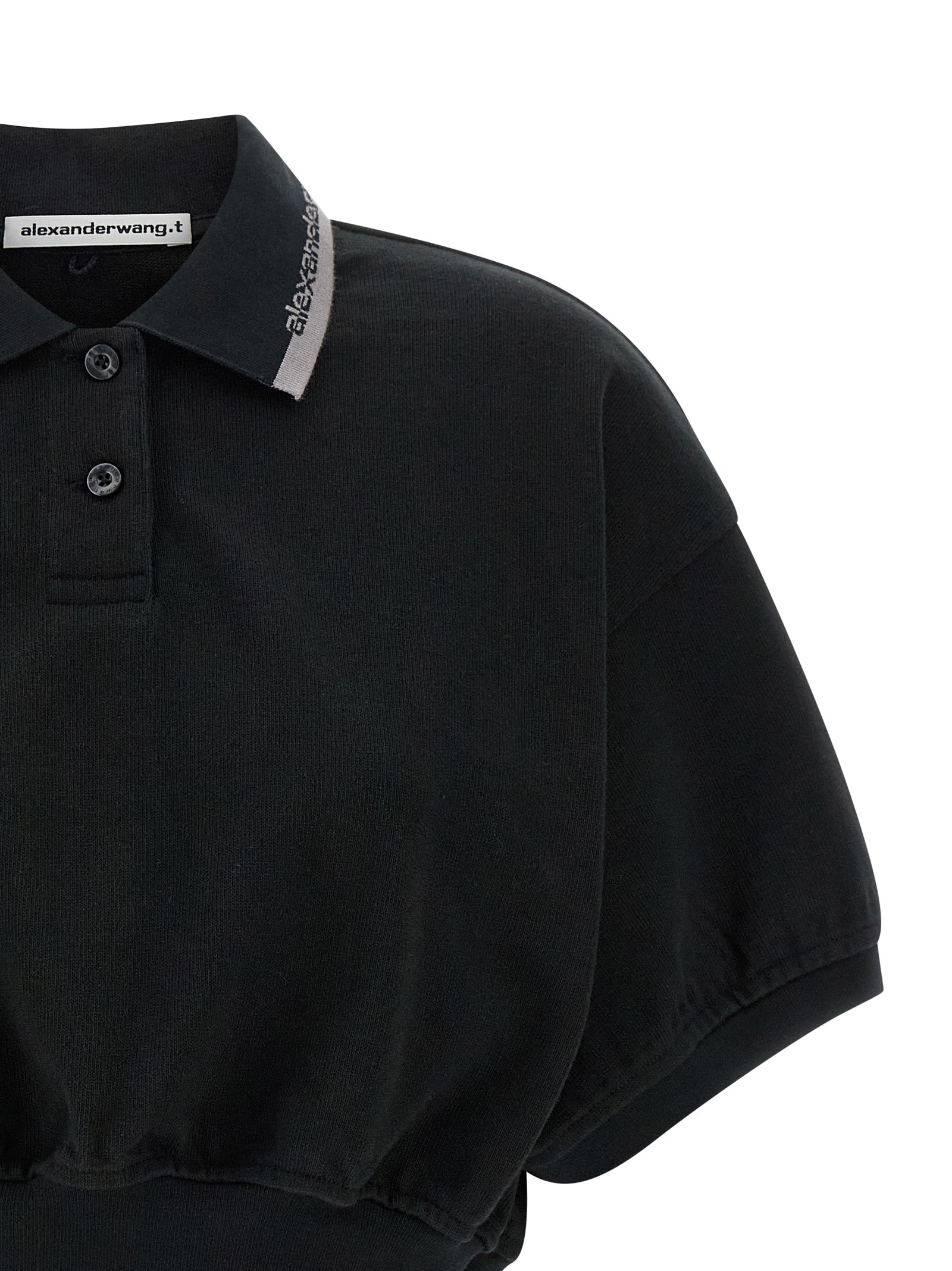 Black Cotton Polo Shirt