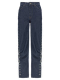 Blue Cotton Jeans Denim