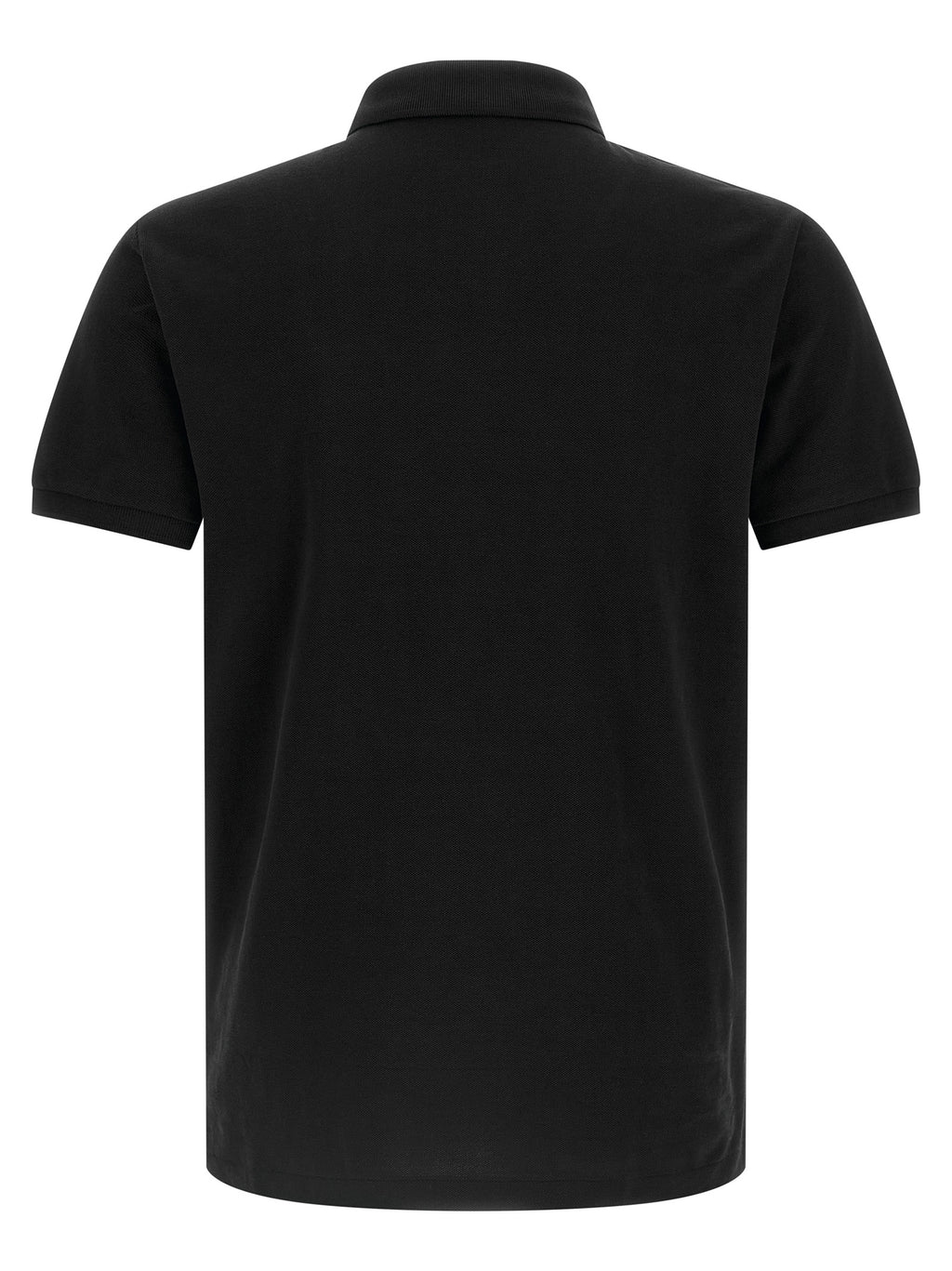 Black Cotton Polo Shirt