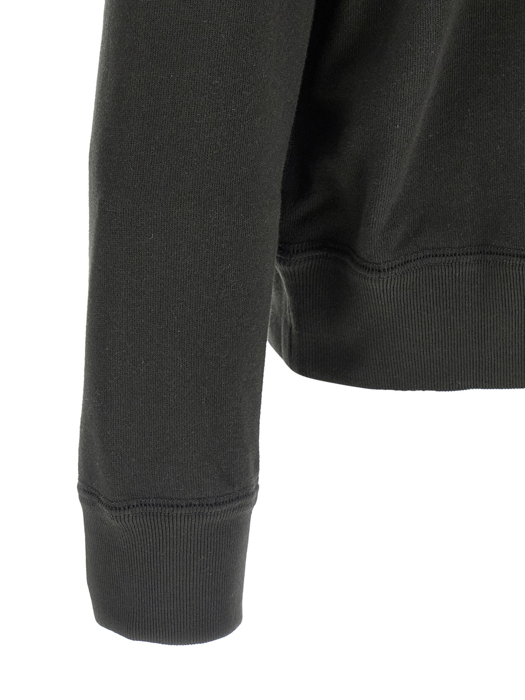 Black Cotton Sweatshirt