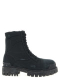 Balenciaga Black Cotton Chelsea Boots