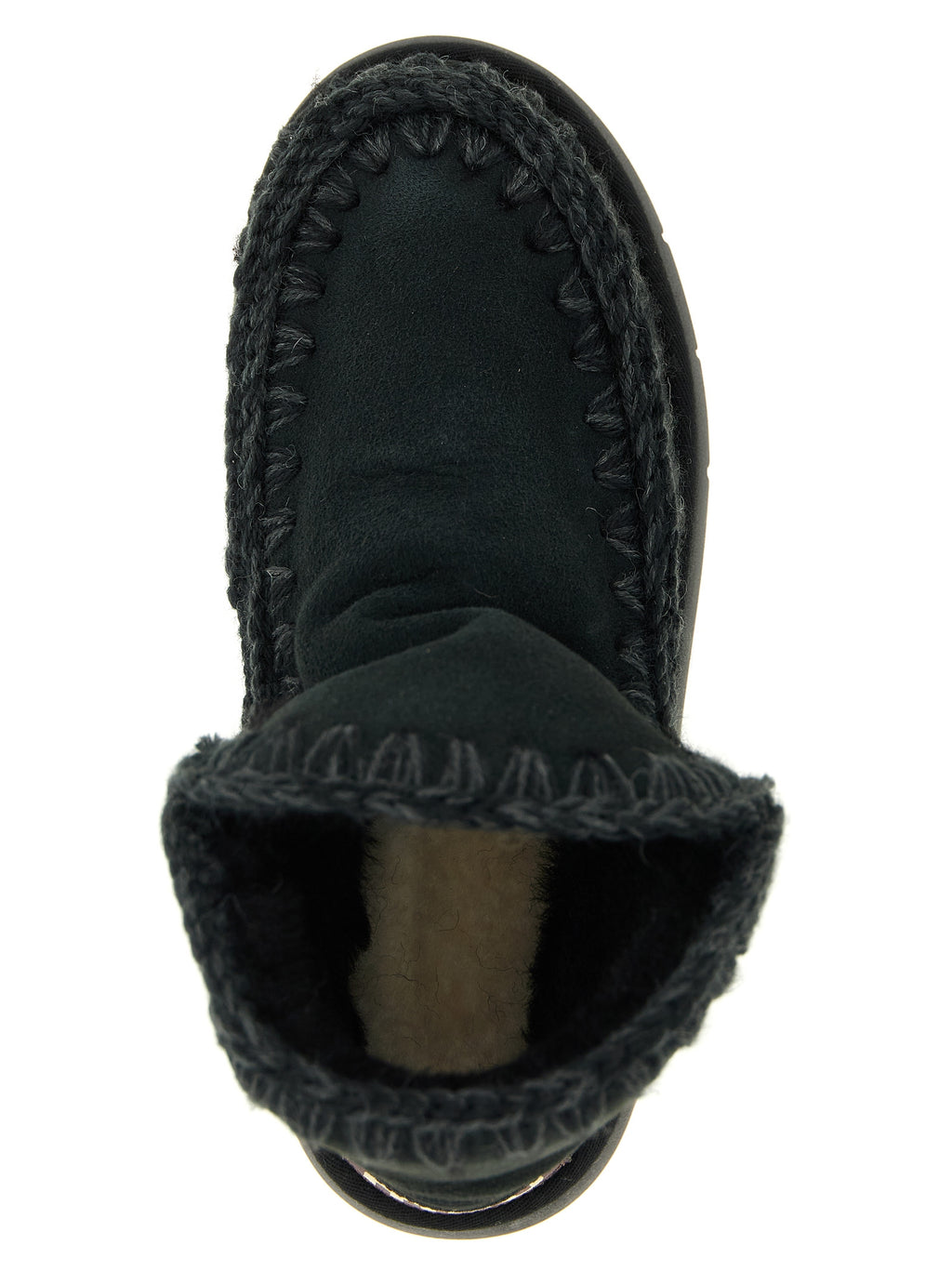 Black Lamb Leather Ankle Boots