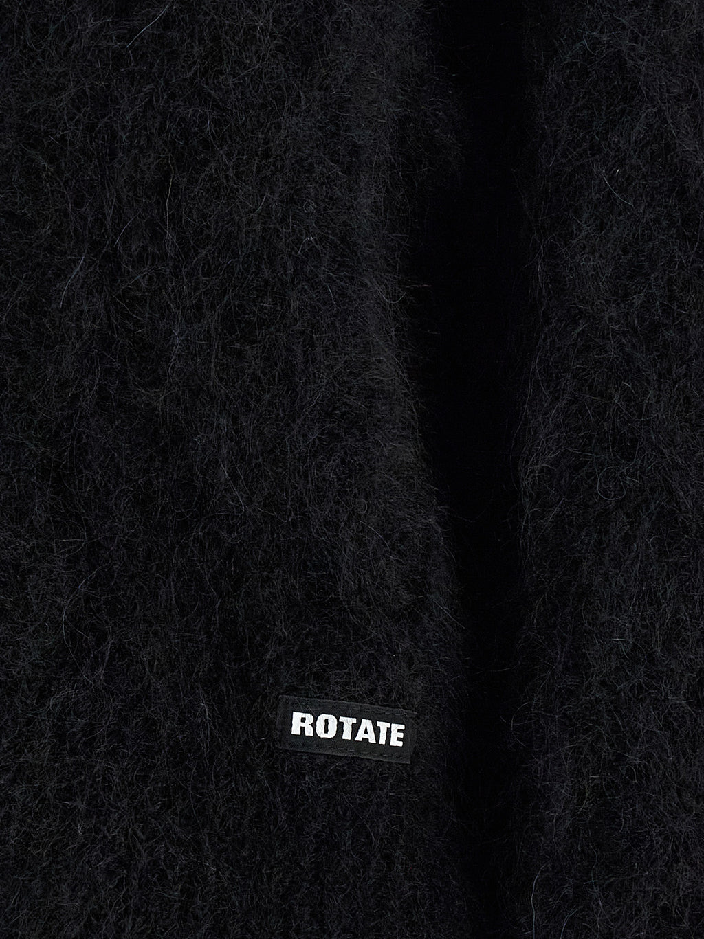 Black Alpaca Leather Cardigan