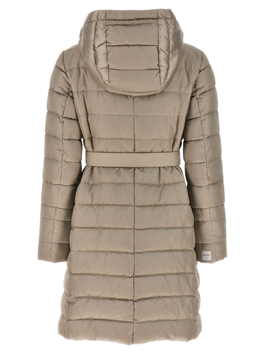 Beige Polyamide Full-Length Jacket