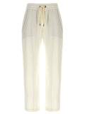 White Cotton Joggers (Workout Pants)