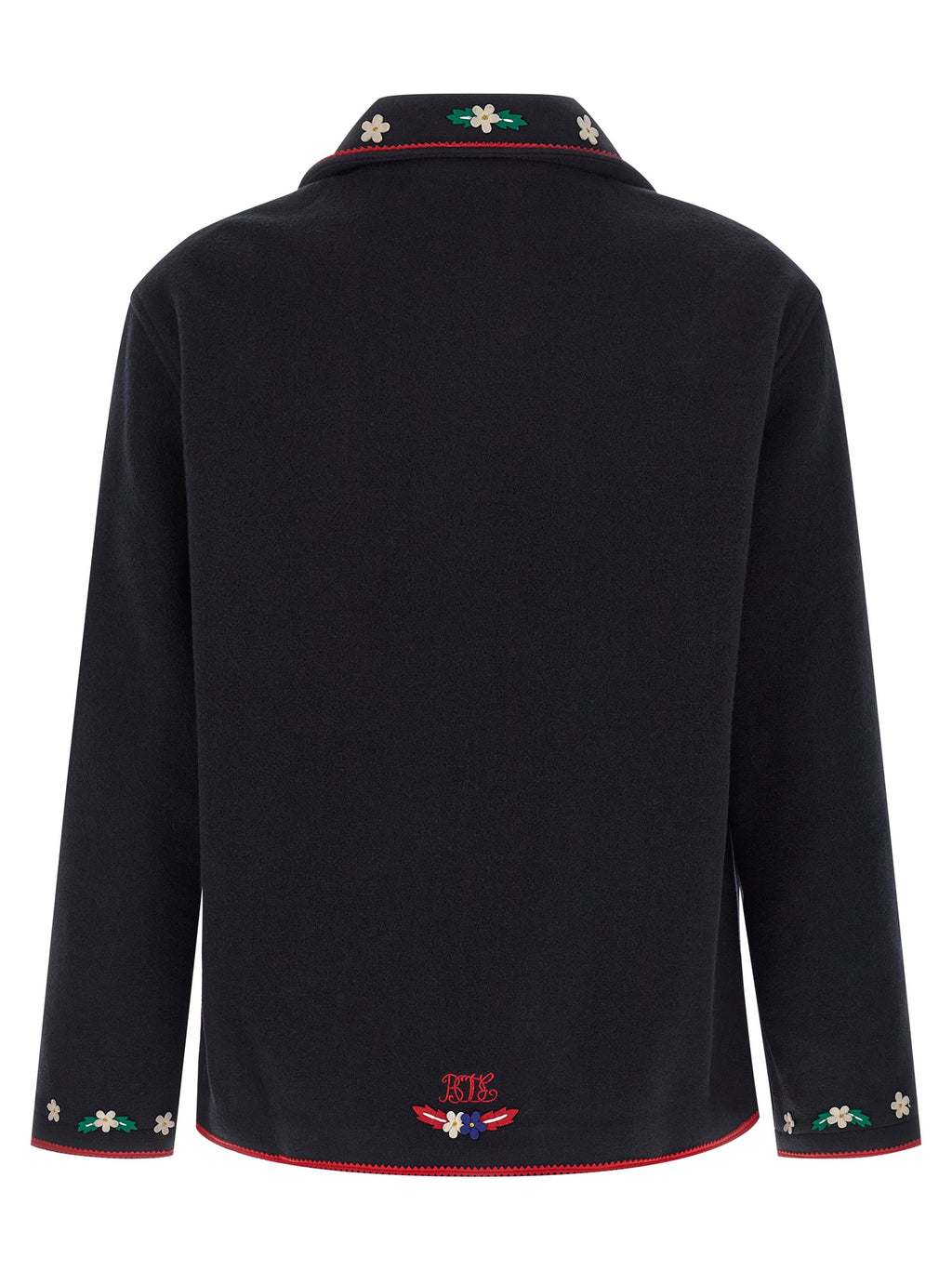 Blue Wool Full-Length Jacket