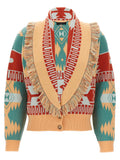 Multicolor Wool Cardigan
