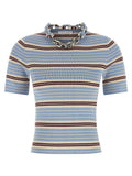 Blue Textile T-Shirt