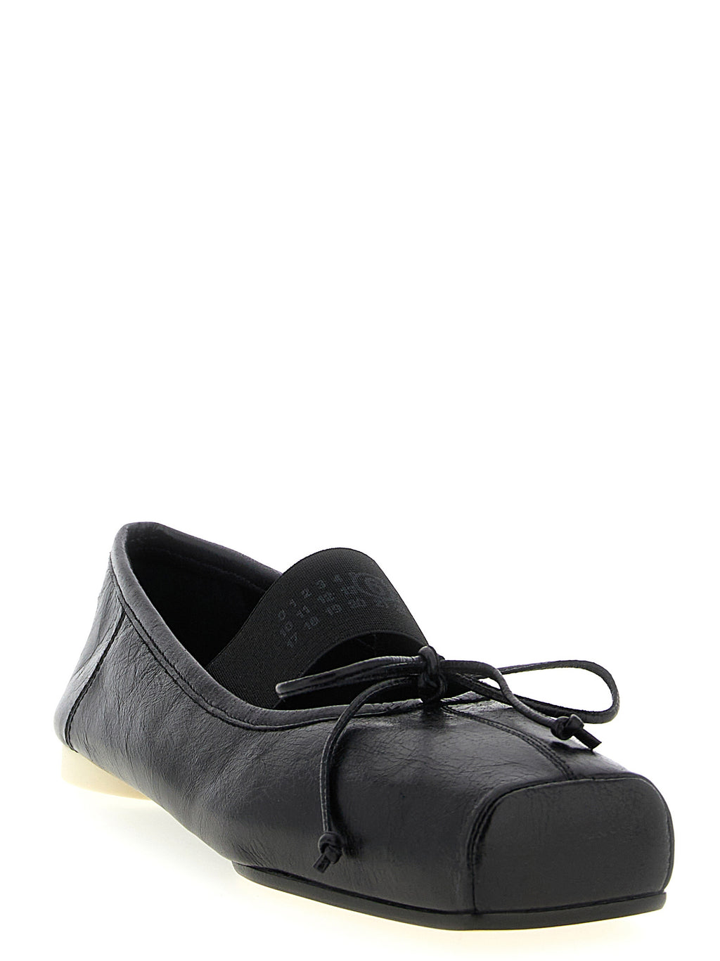 Black Calfskin Ballet Flats