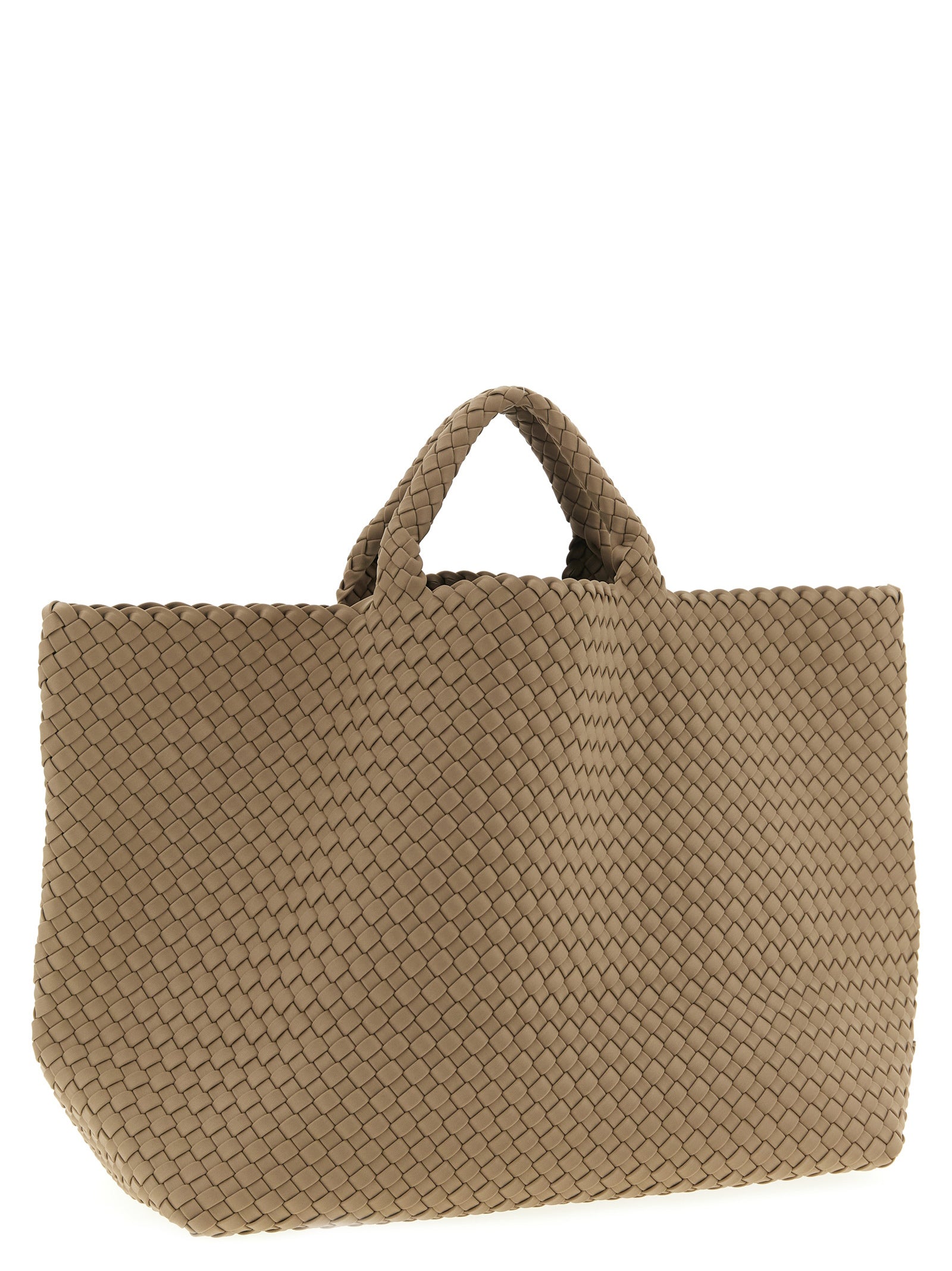 Beige Neoprene Tote Bag