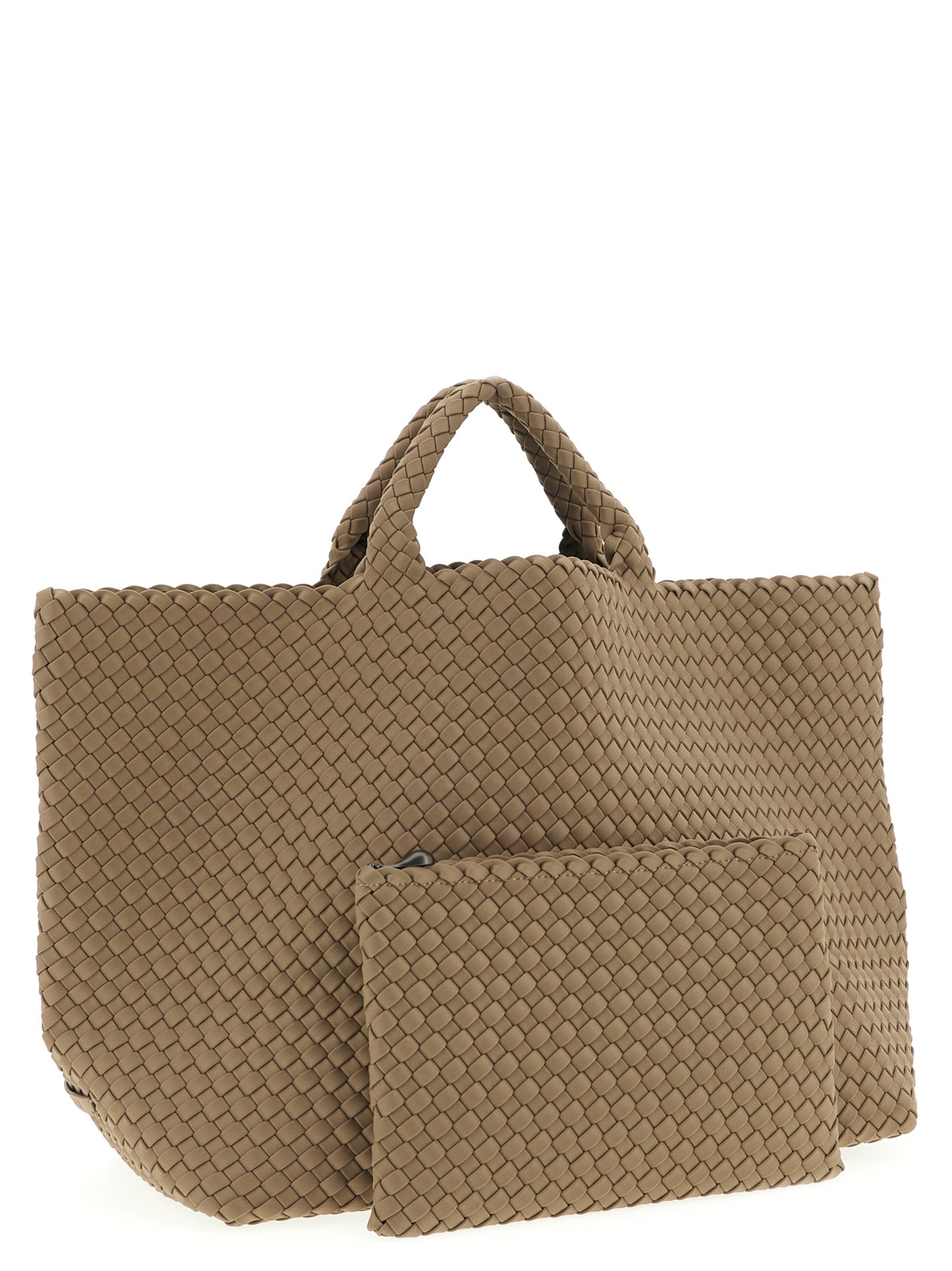 Beige Neoprene Tote Bag