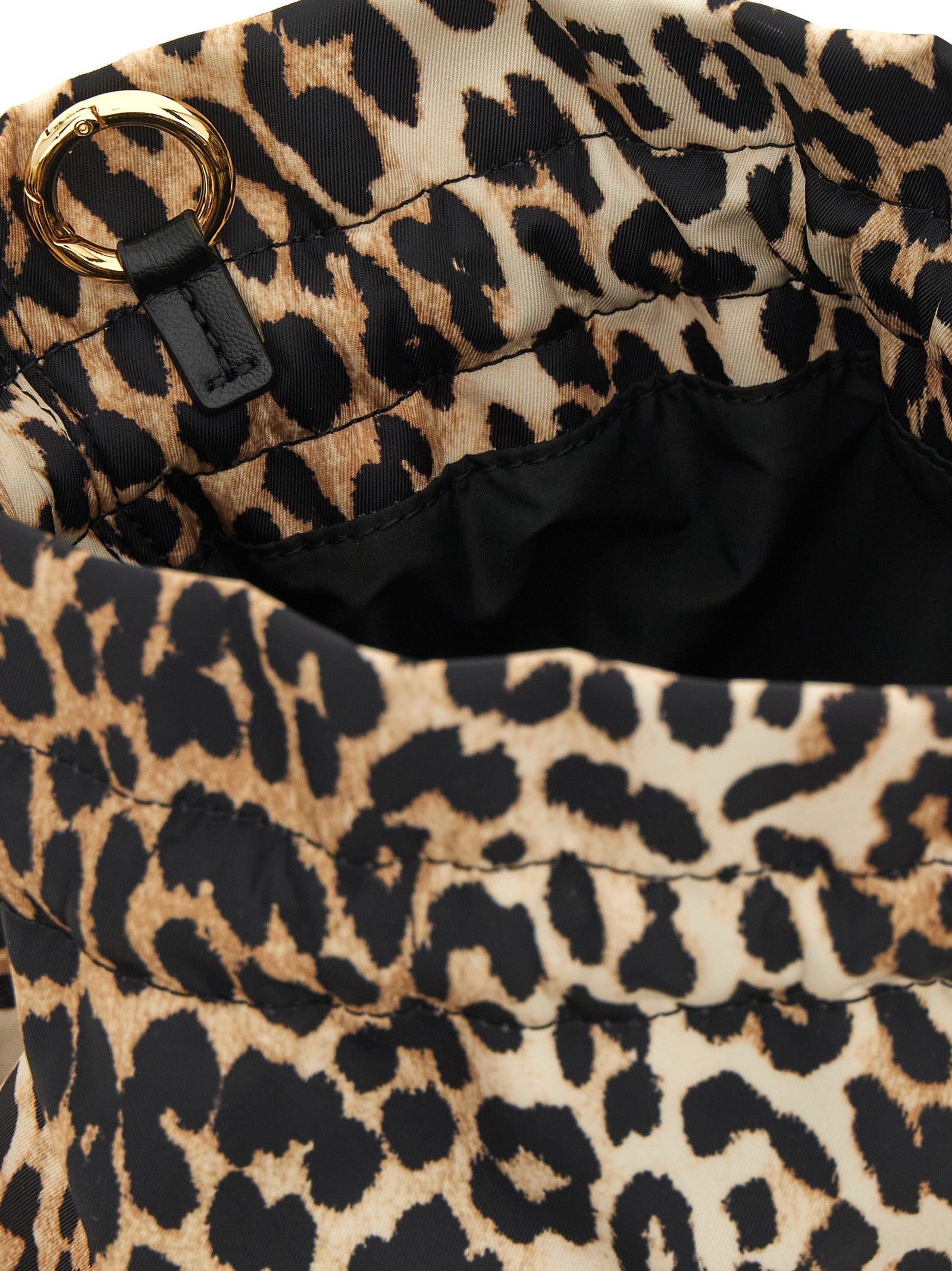 Brown Recycled Polyamide Clutch Bag