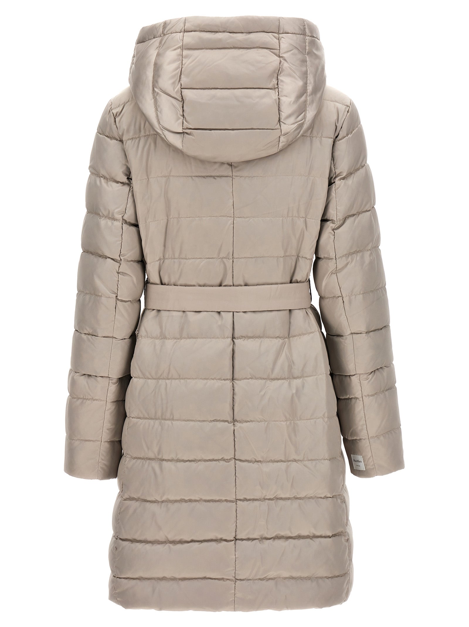 White Polyamide Full-Length Jacket