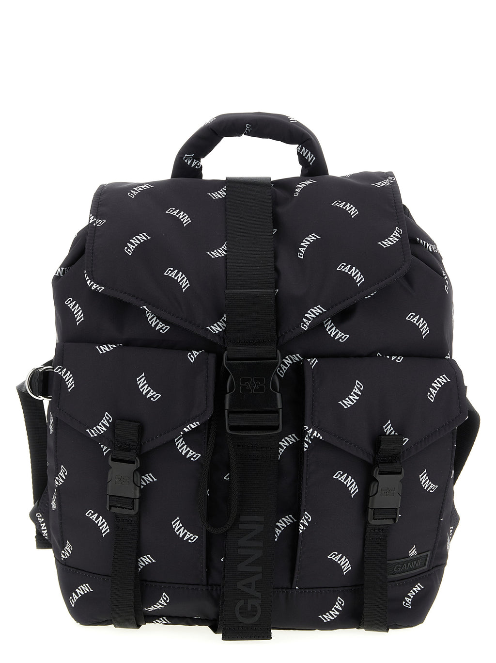 Black Polyester Backpack