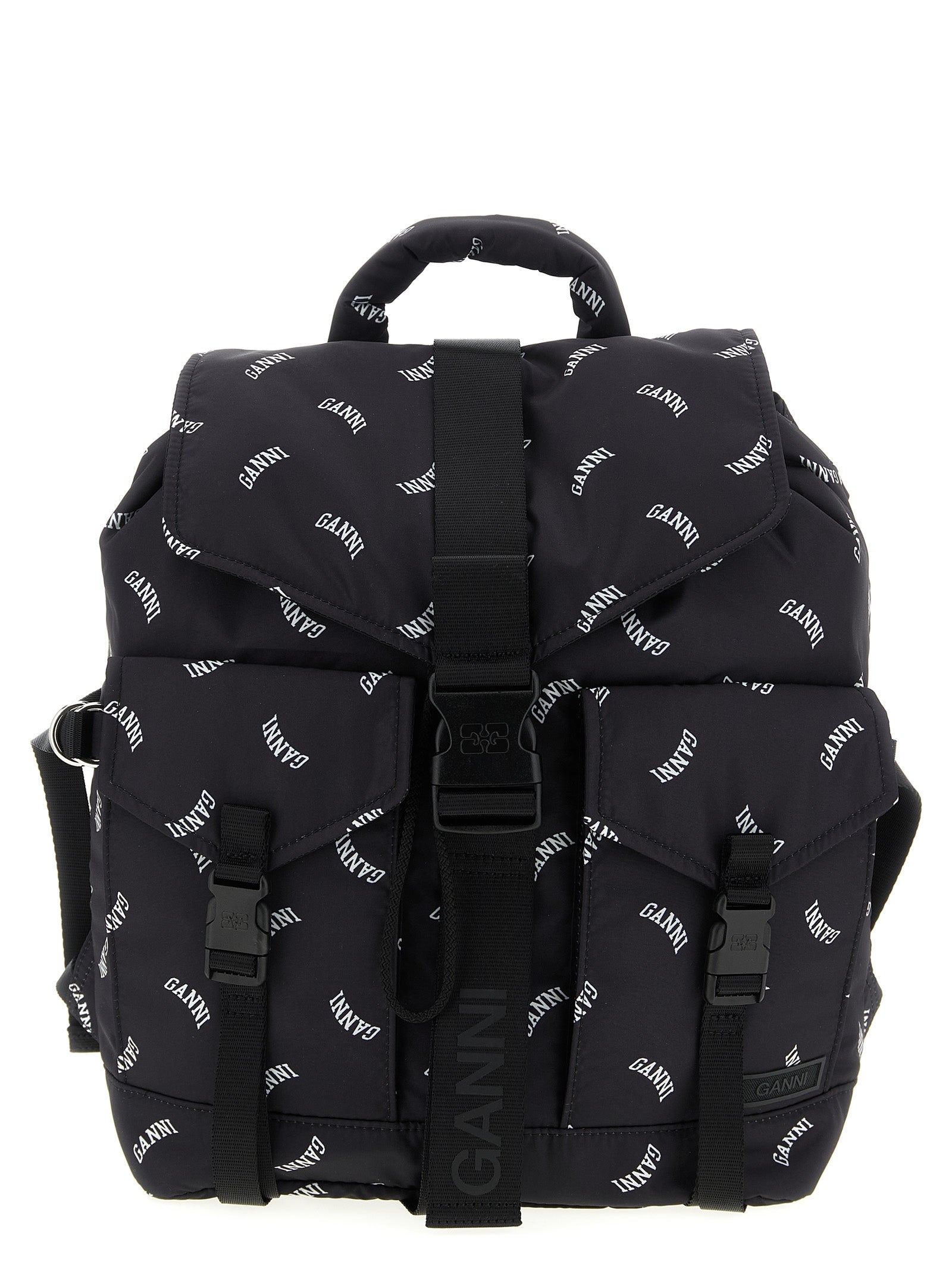 Black Polyester Backpack
