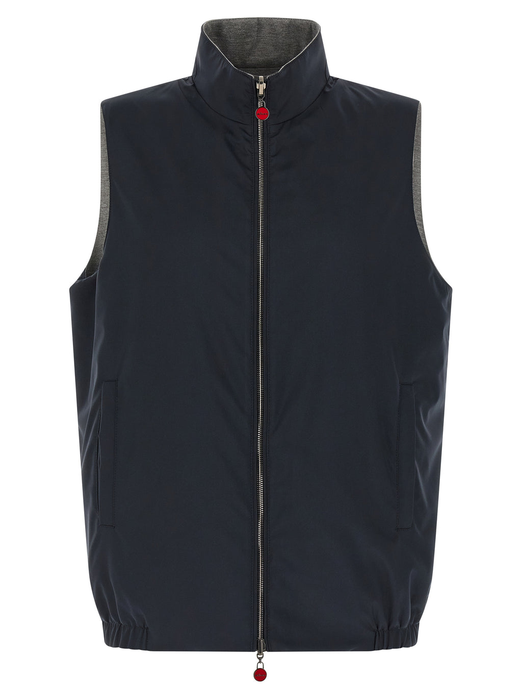 Blue Cotton Sleeveless Jacket