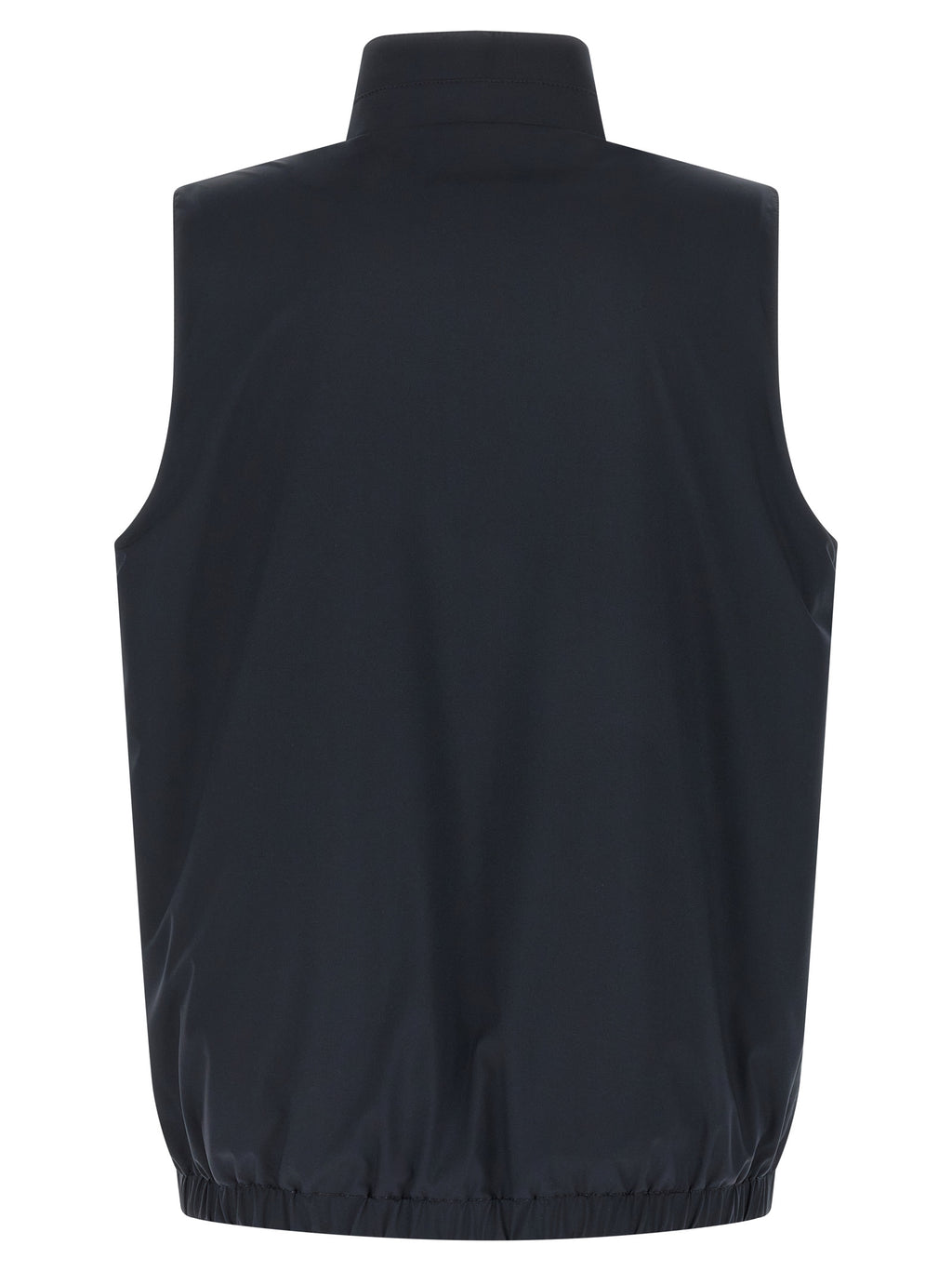 Blue Cotton Sleeveless Jacket