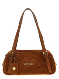 Brown Calfskin Shoulder Bag