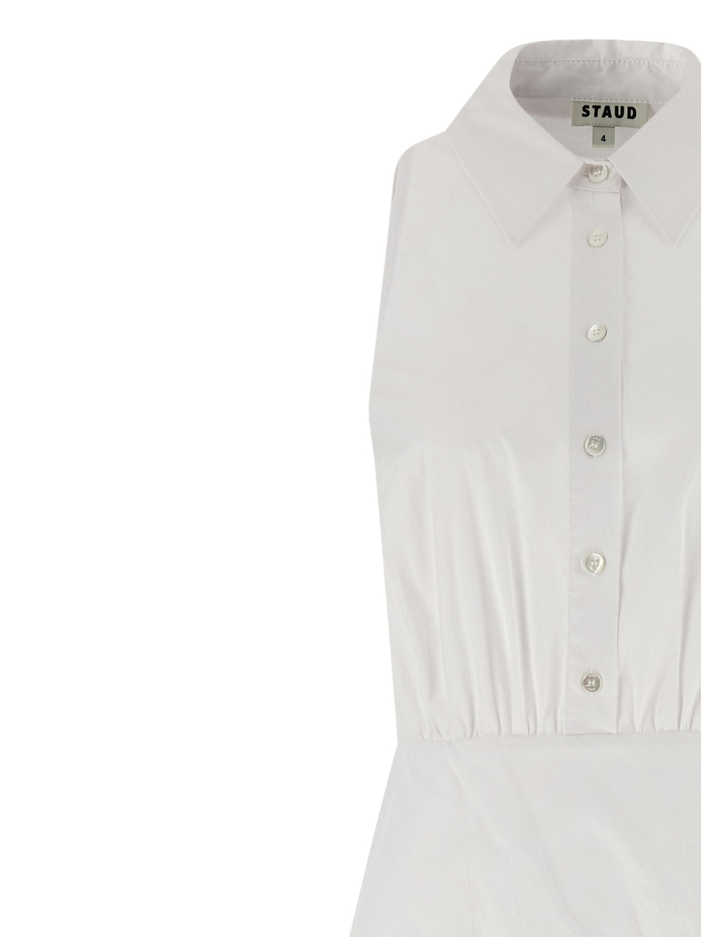 White Cotton Midi Dress