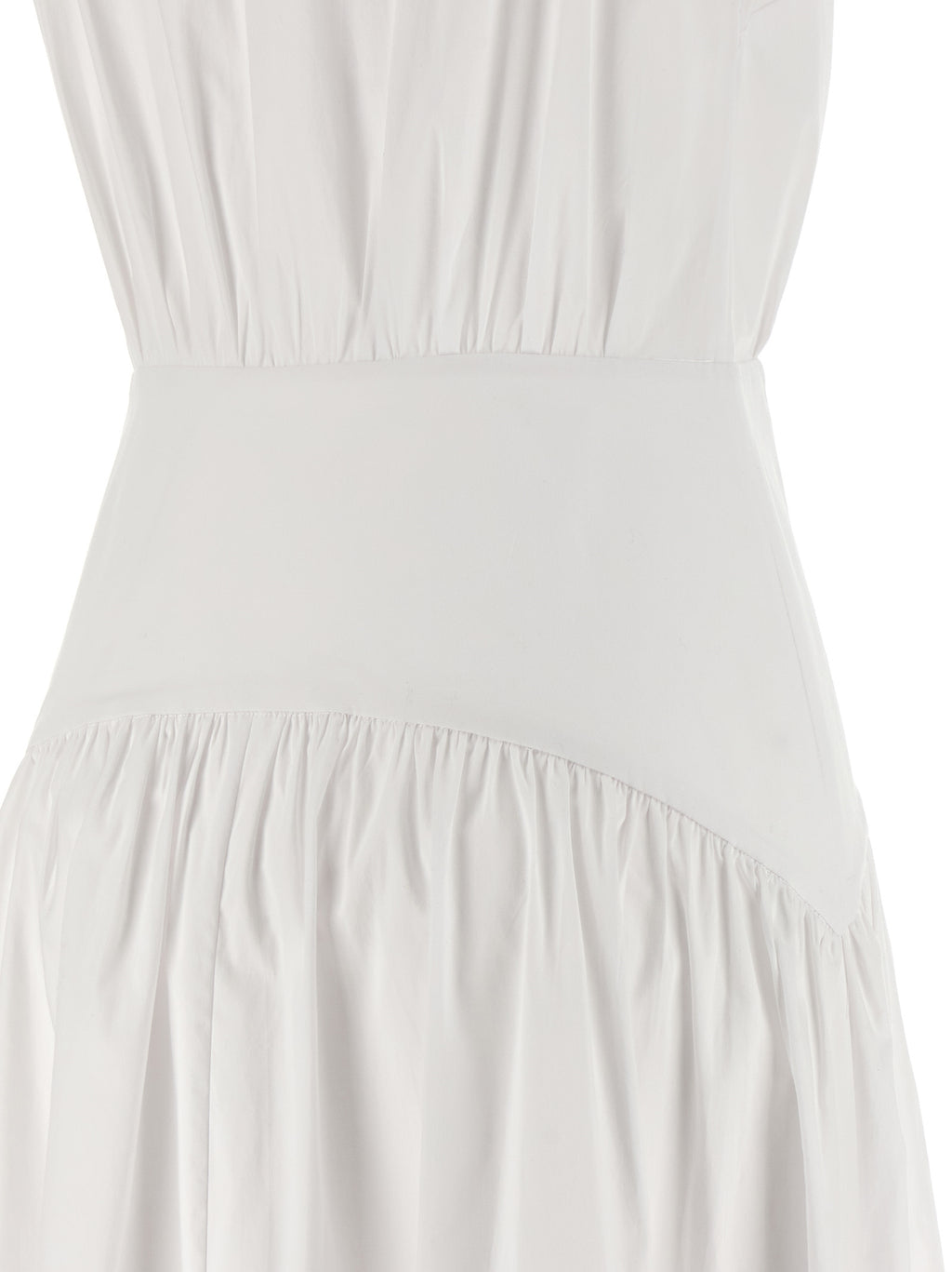 White Cotton Midi Dress