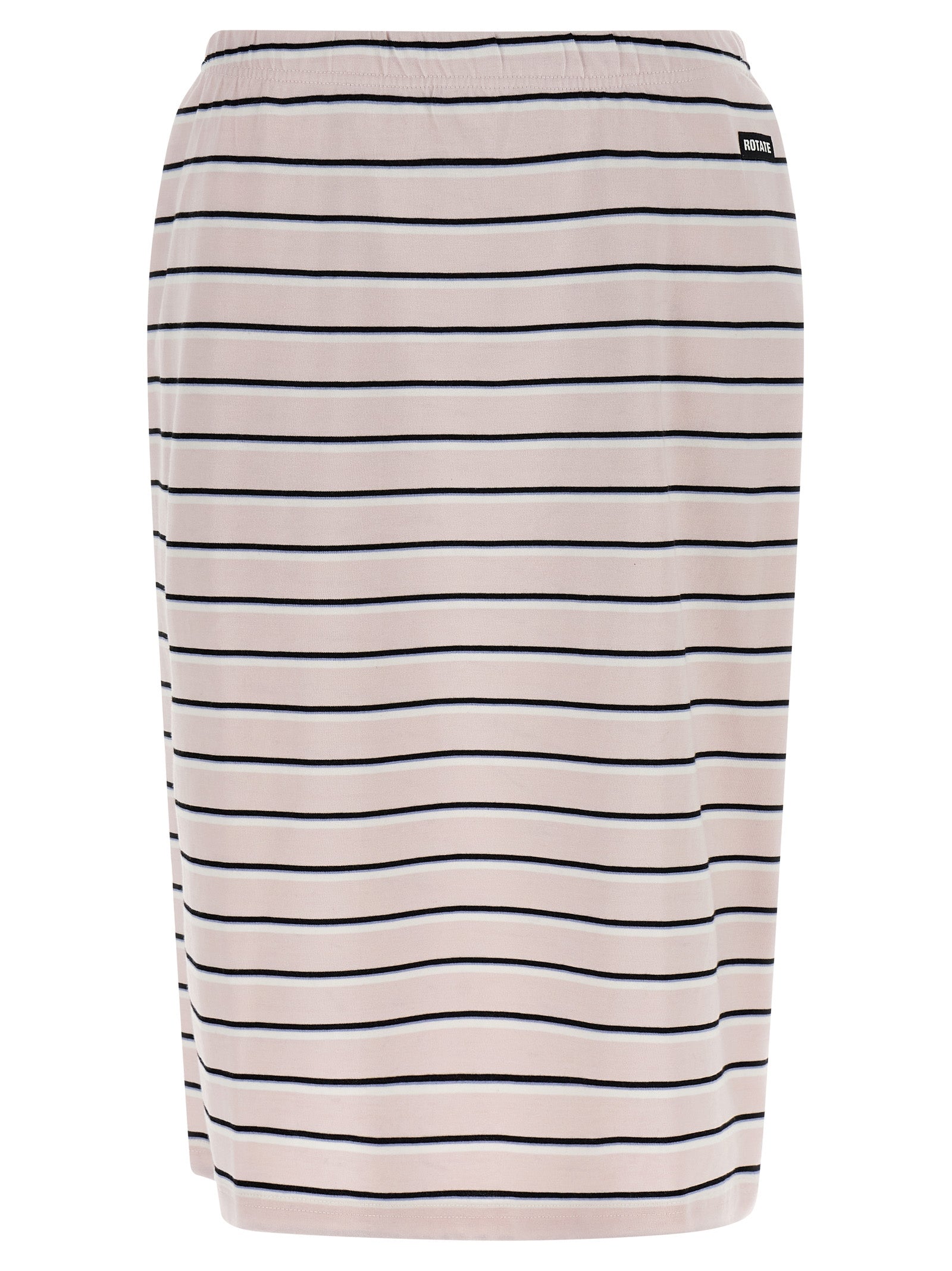 Multicolor Cotton Midi Skirt