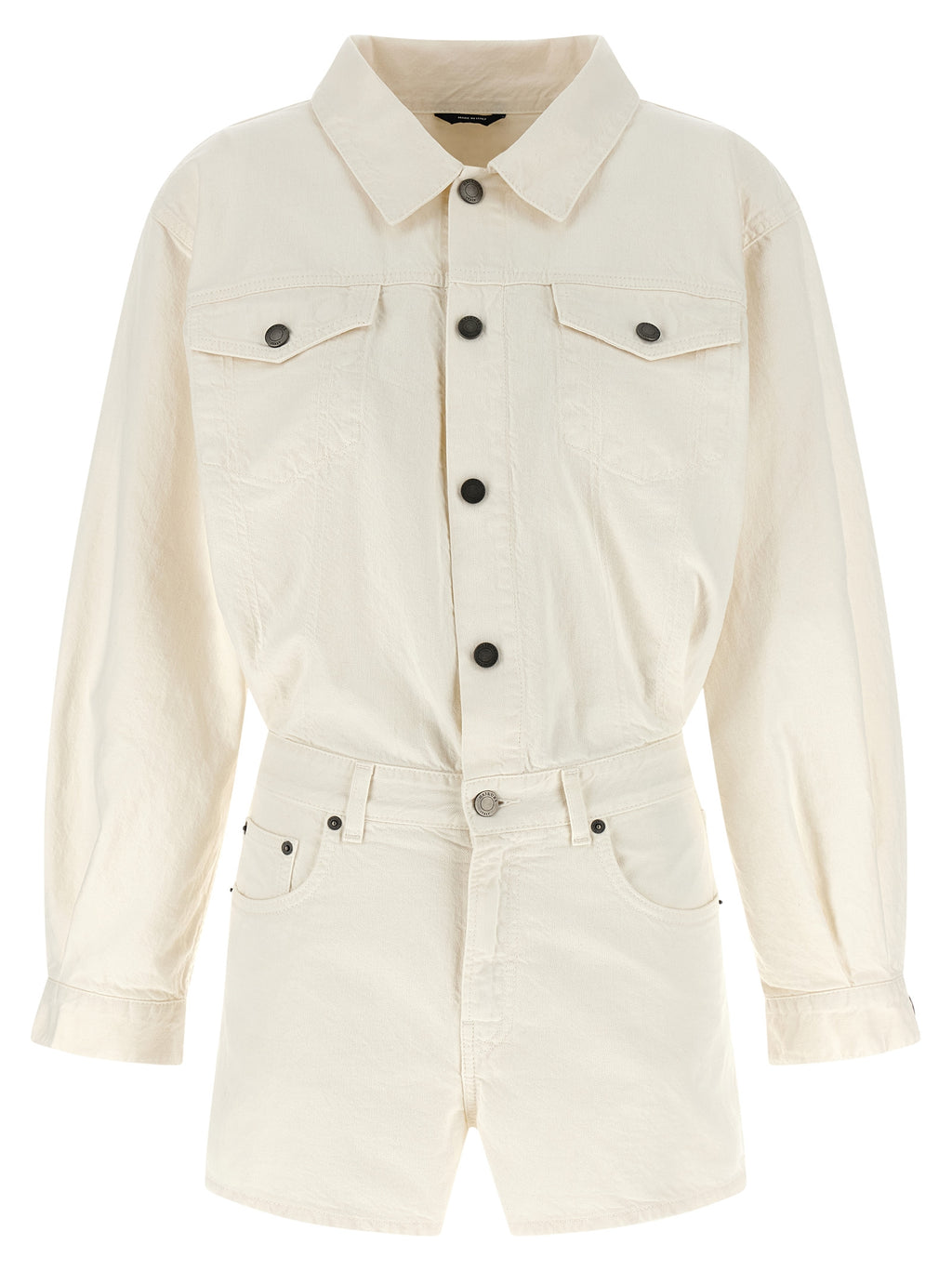 White Cotton Rompers