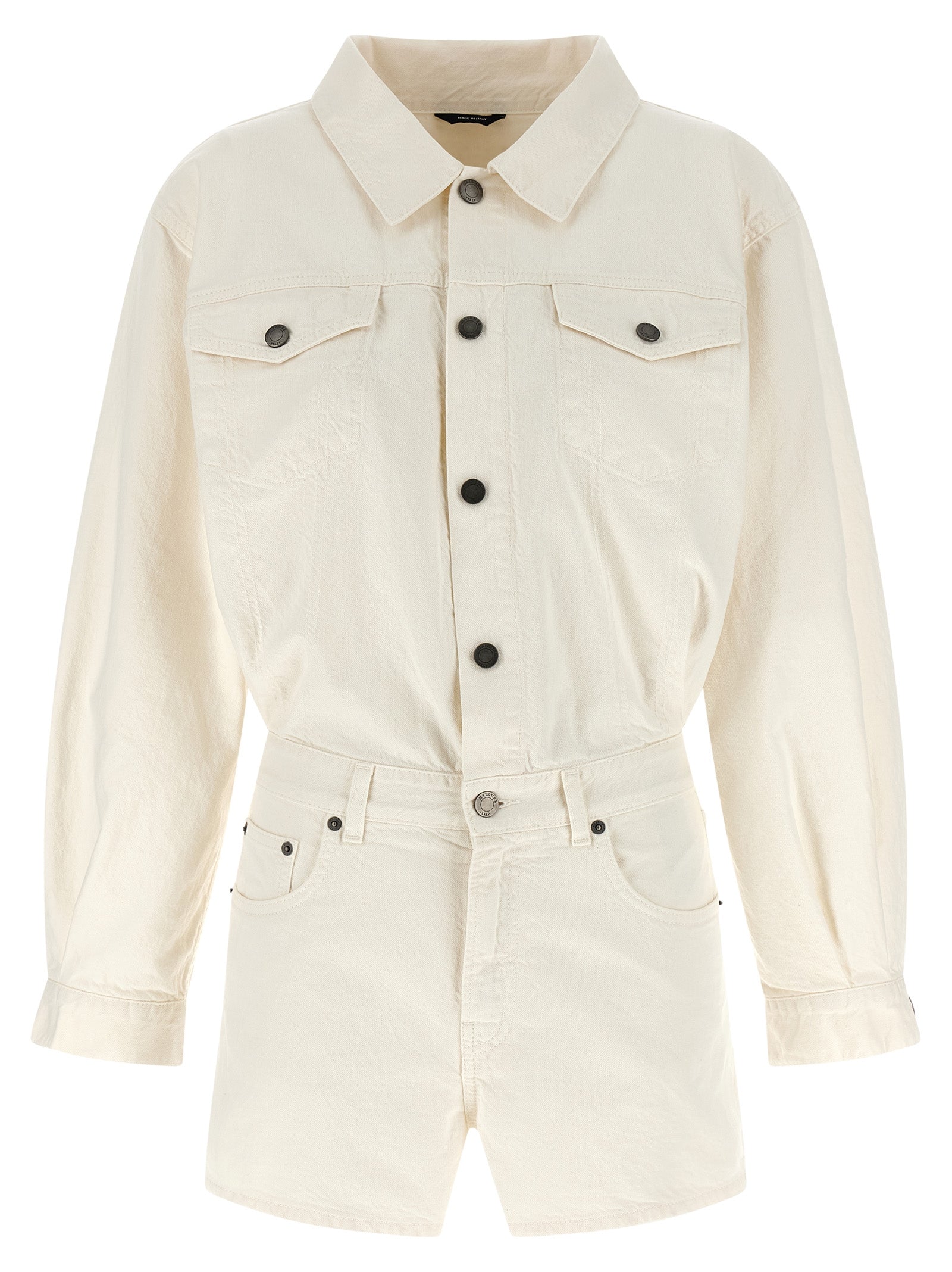 White Cotton Rompers