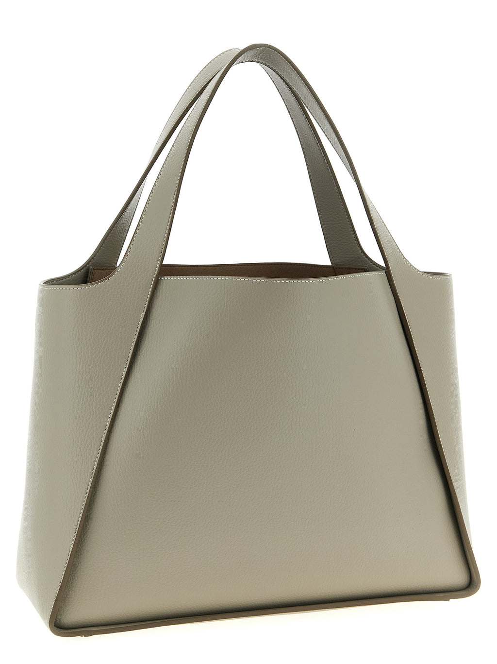 Beige Polyamide Tote Bag
