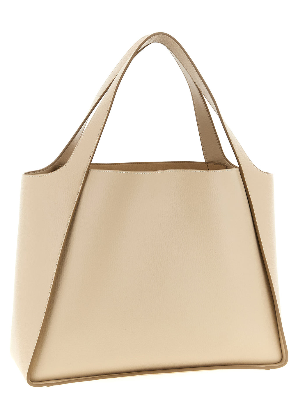 Beige Polyamide Tote Bag