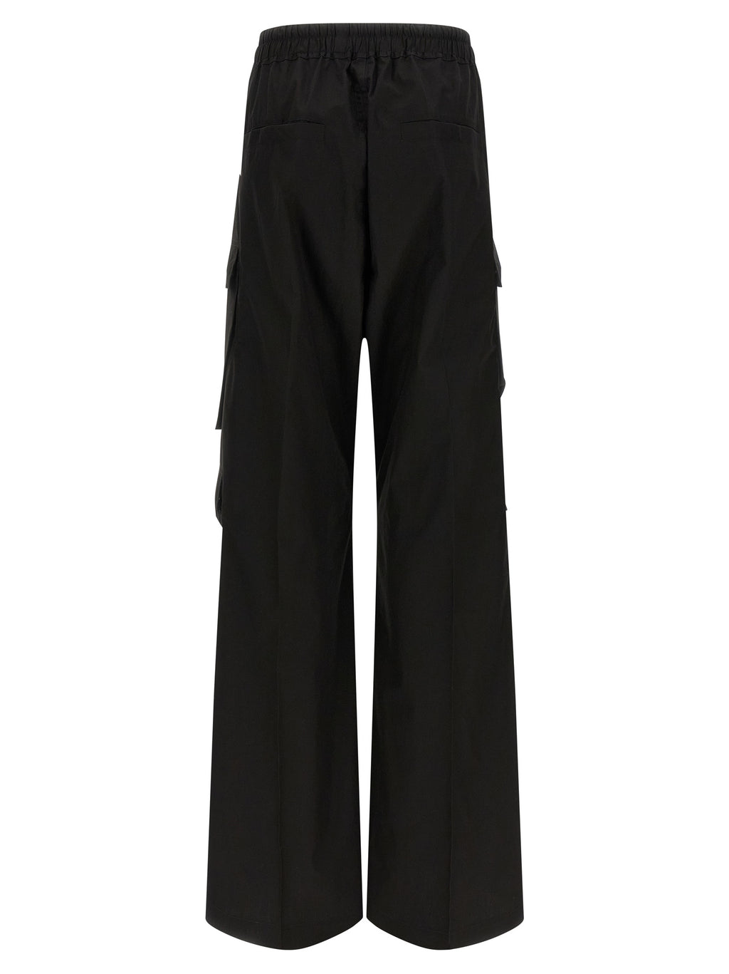 Black Cotton Cargo Pants