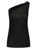 Black Viscose T-Shirt