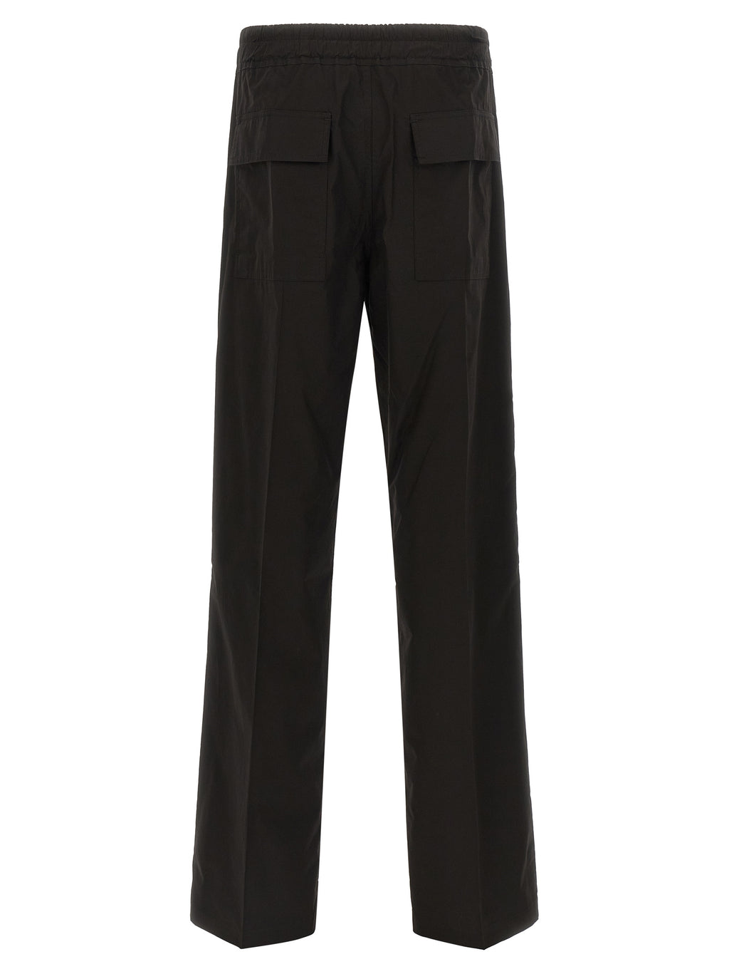 Black Cotton Casual Pants