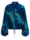 Blue Silk Blouse