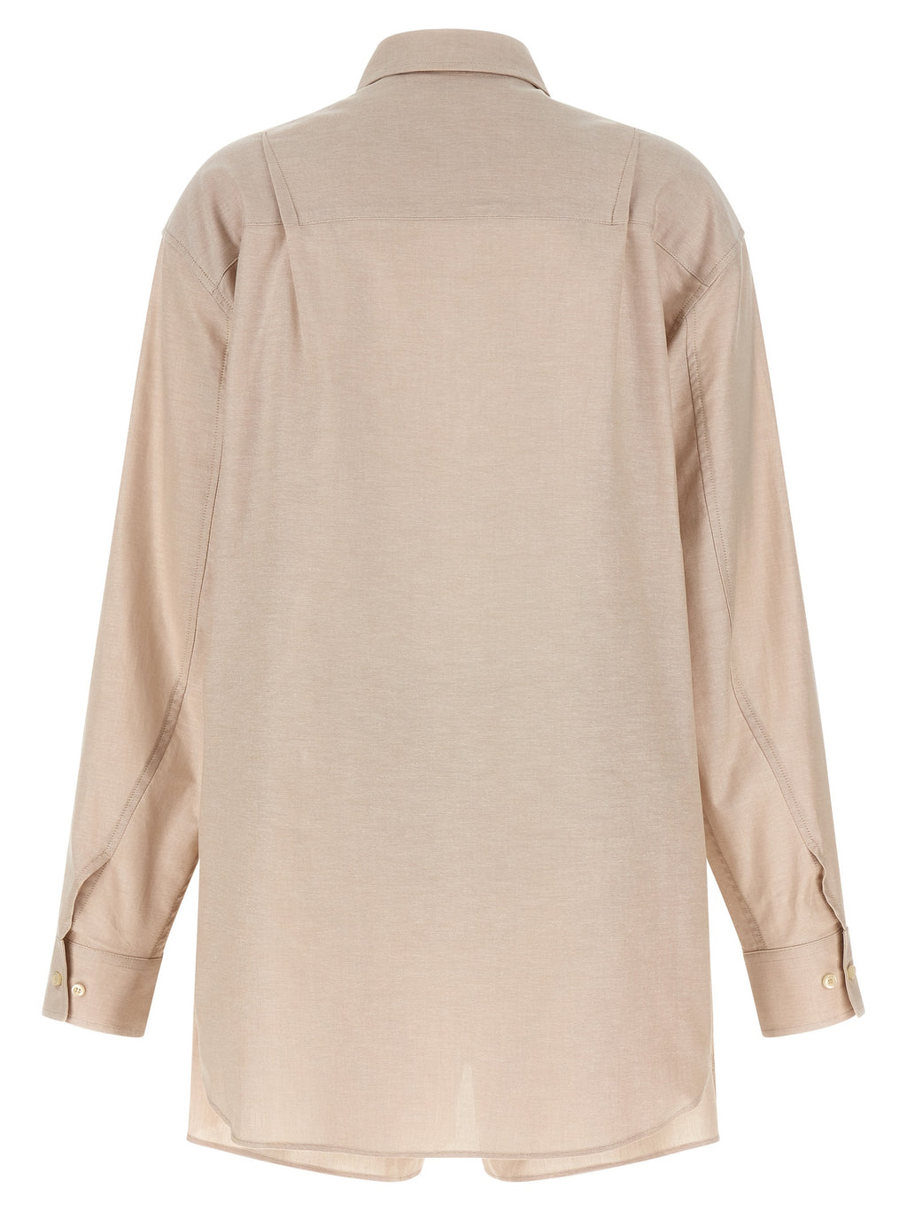 Beige Cotton Dress Shirt
