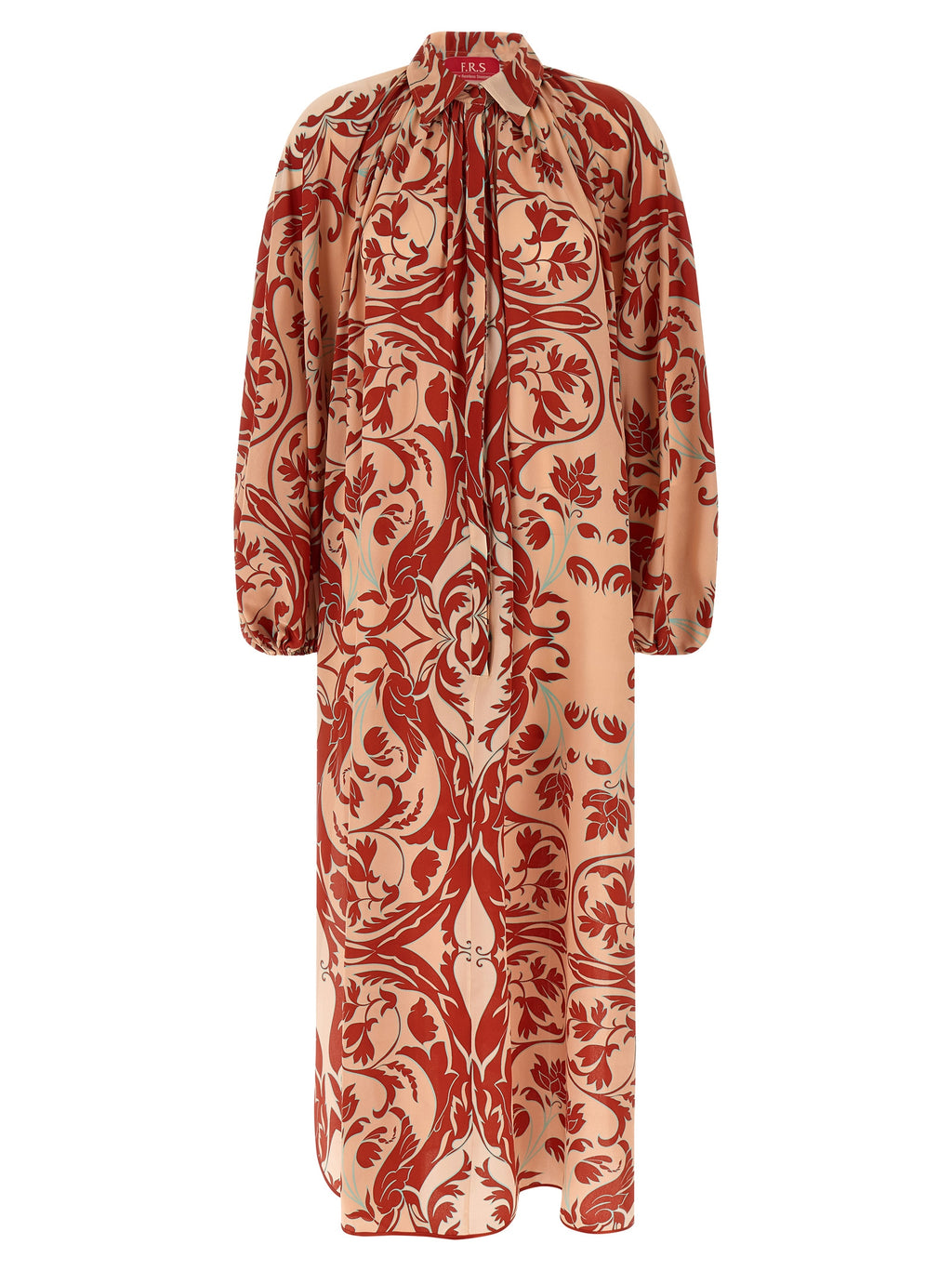 Multicolor Silk Long Dress