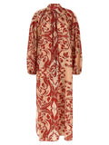 Multicolor Silk Long Dress