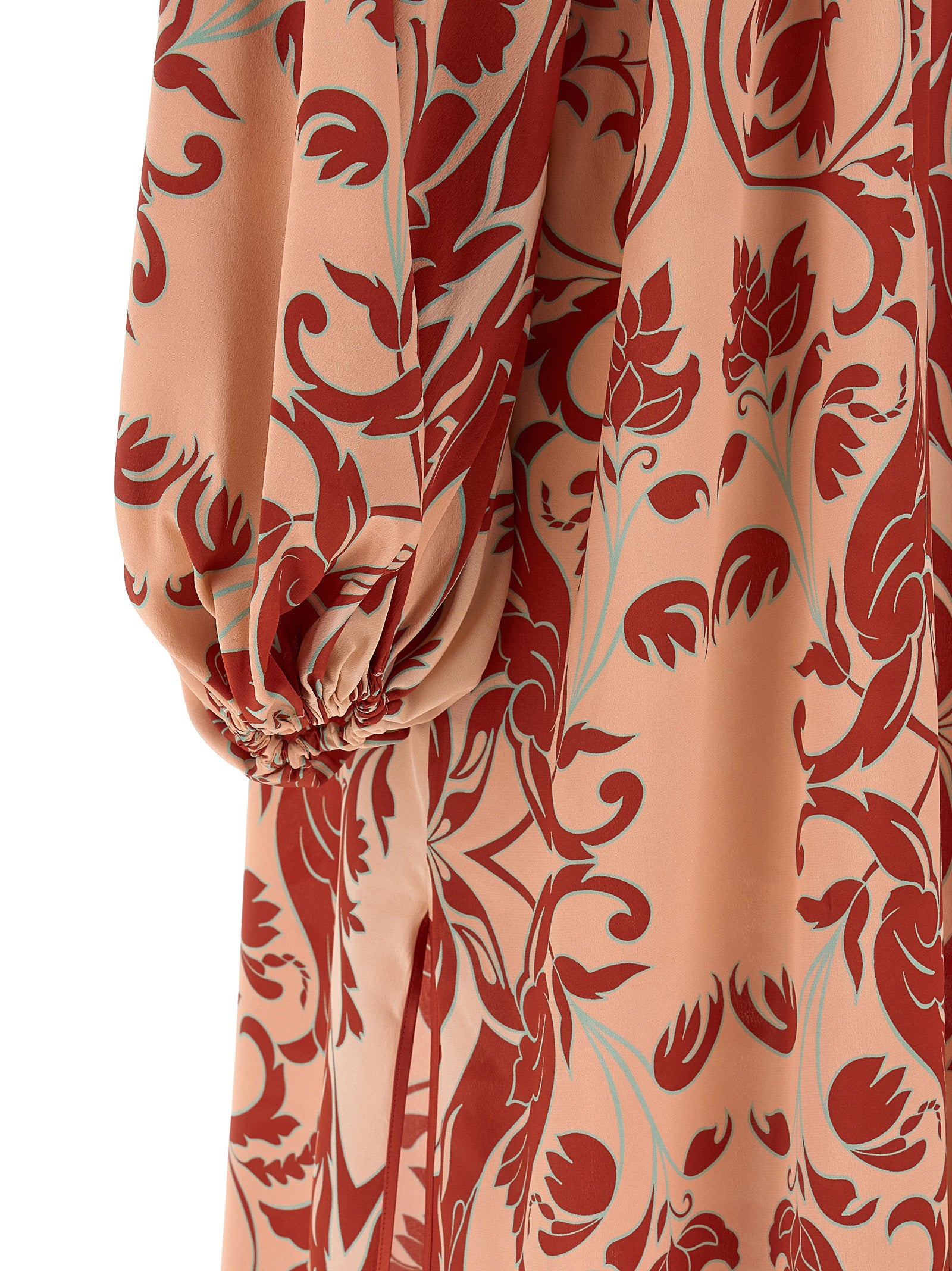 Multicolor Silk Long Dress