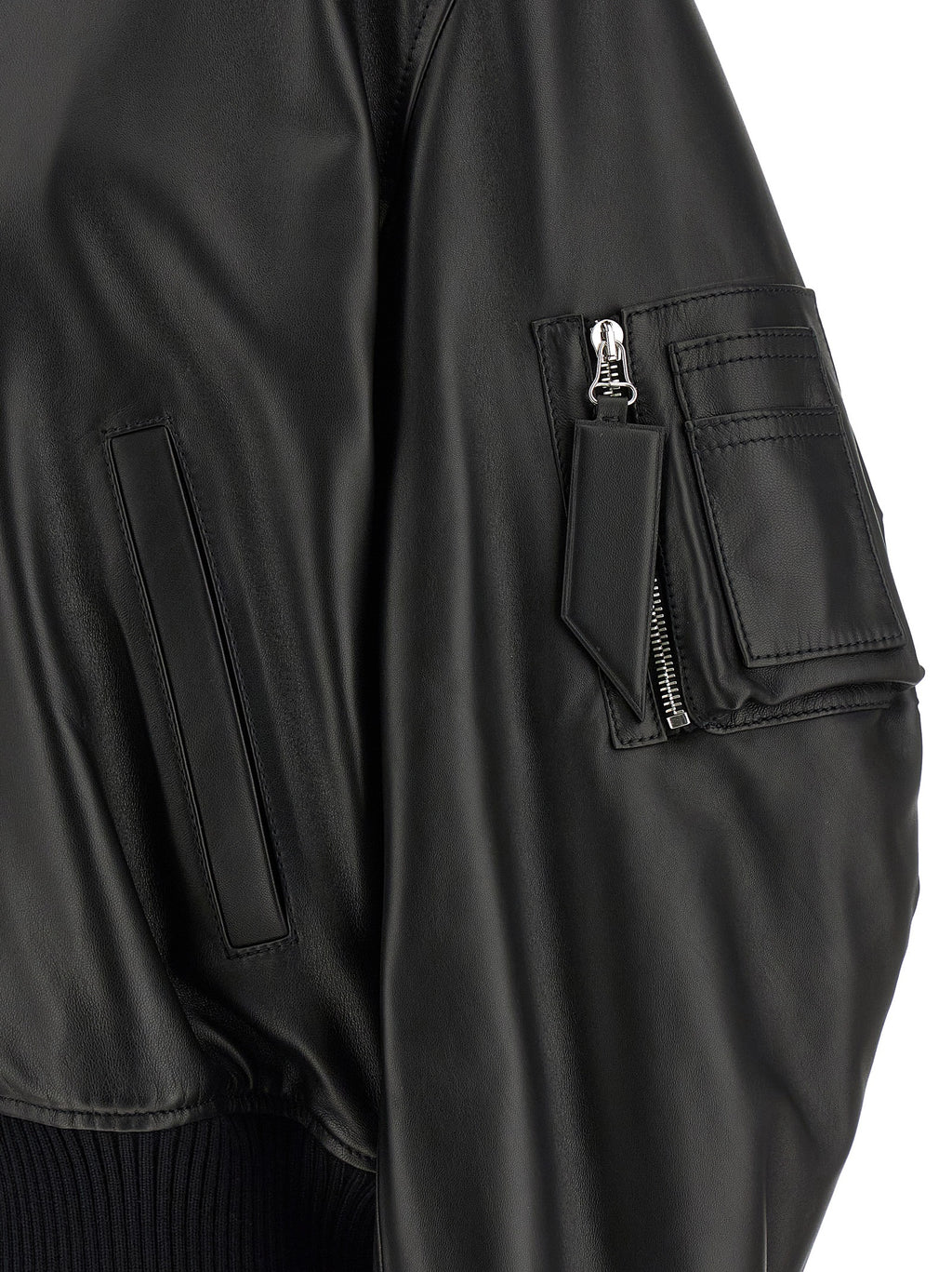 Black Lamb Leather Leather Jacket
